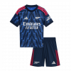 Arsenal 2025/26 Away Blue Kids Kit