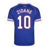 ZIDANE #10 France 1998 Home Blue Retro Jersey