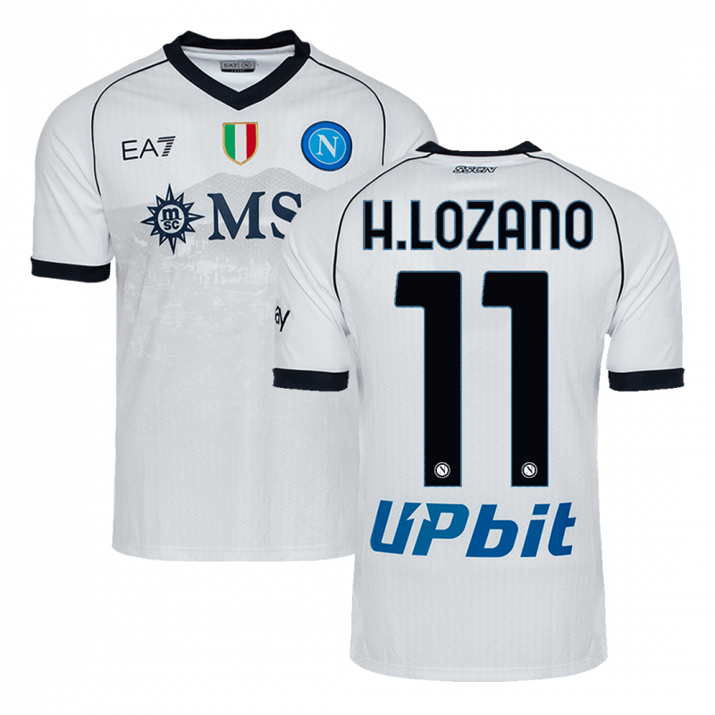 H.LOZANO #11 Napoli 2023/24 Away White Jersey