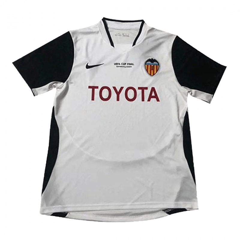 Valencia 2003/04 Home White Retro Jersey