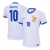 MBAPPE #10 France 2024 Away White Player Version Jersey