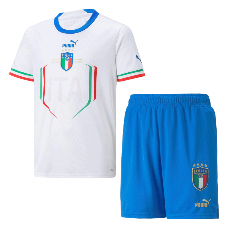 Italy 2022 Away White Kids Kit