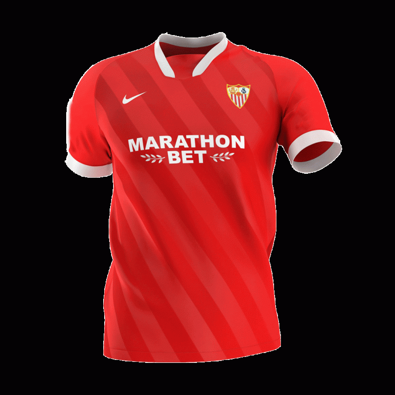 Sevilla 2020/21 Away Red Jersey