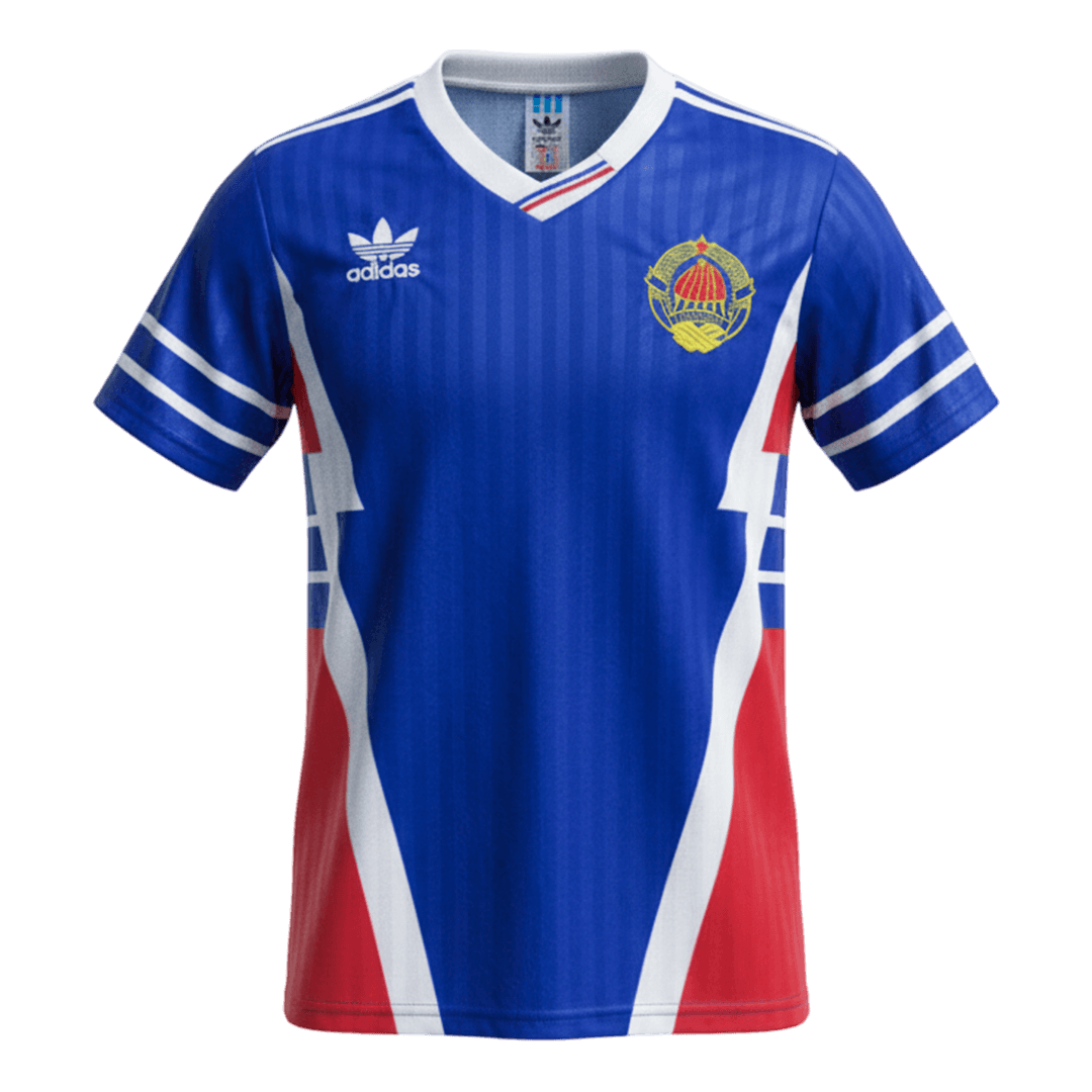 Yugoslavia 1990 Home Blue Retro Jersey