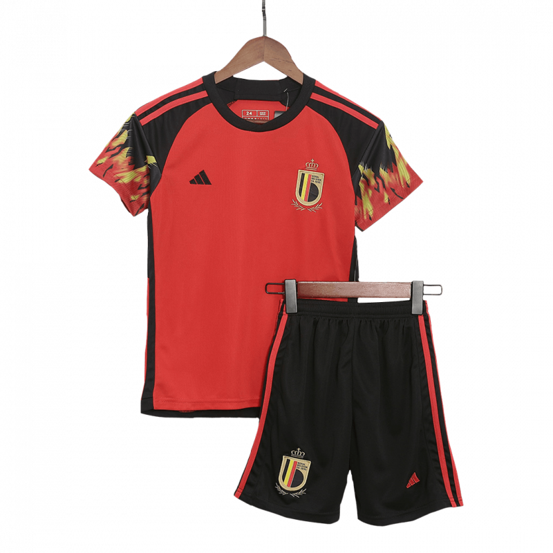 Belgium 2022 Home Red Kids Kit