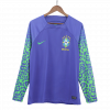 Brazil 2022 Away Blue Long Sleeve Jersey