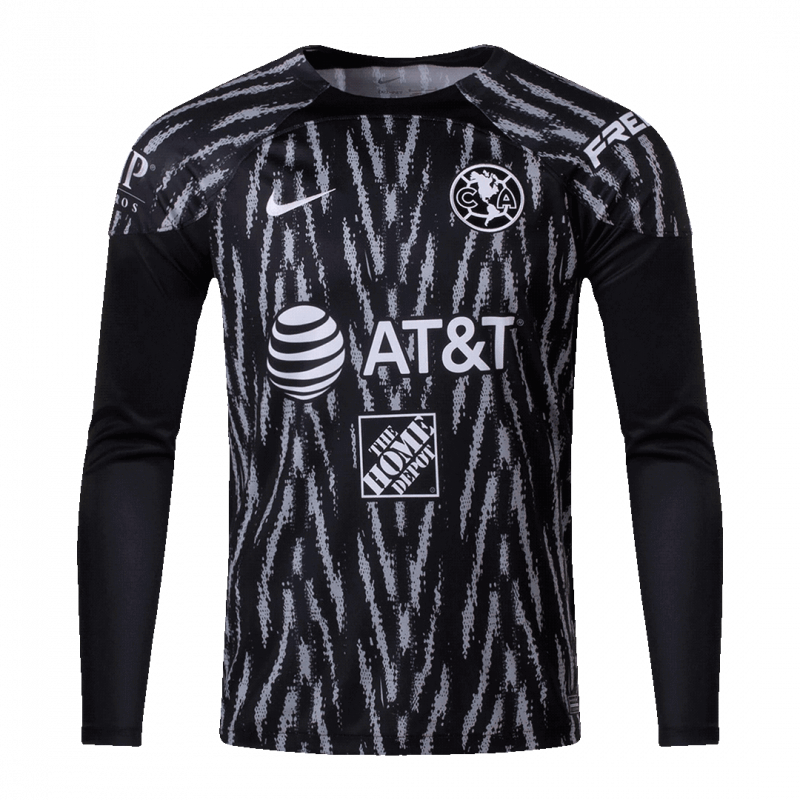 Club America 2022/23 Goalkeeper Black Long Sleeve Goalkeeper Jersey