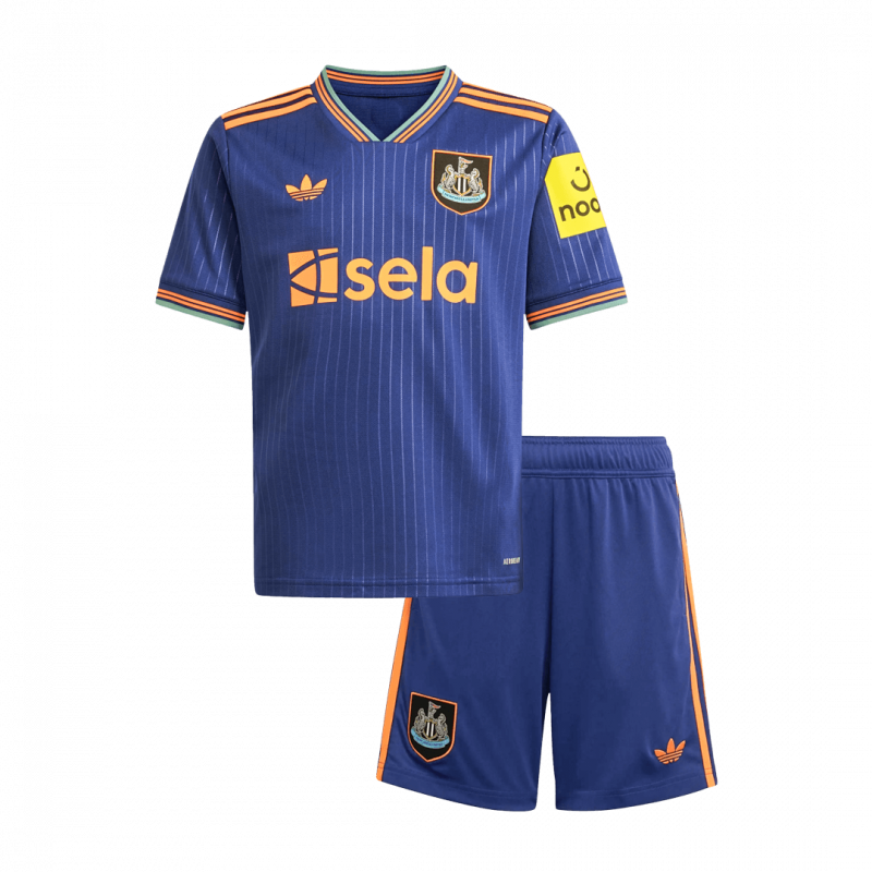 Newcastle United 2025/26 Third Blue Kids Kit
