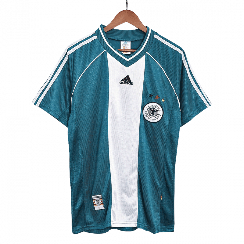 Germany 1998 Away Green Retro Jersey