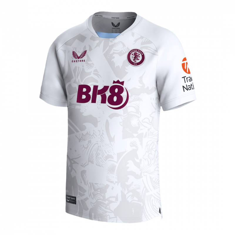 Aston Villa 2023/24 Away White Jersey
