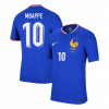 MBAPPE #10 France 2024 Home Blue Player Version Jersey
