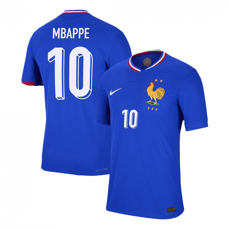 MBAPPE #10 France 2024 Home Blue Player Version Jersey