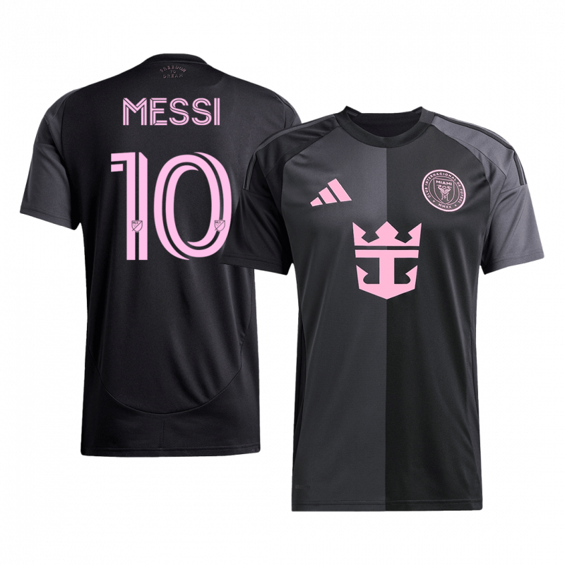 MESSI #10 Inter Miami CF 2025 Away Black Jersey