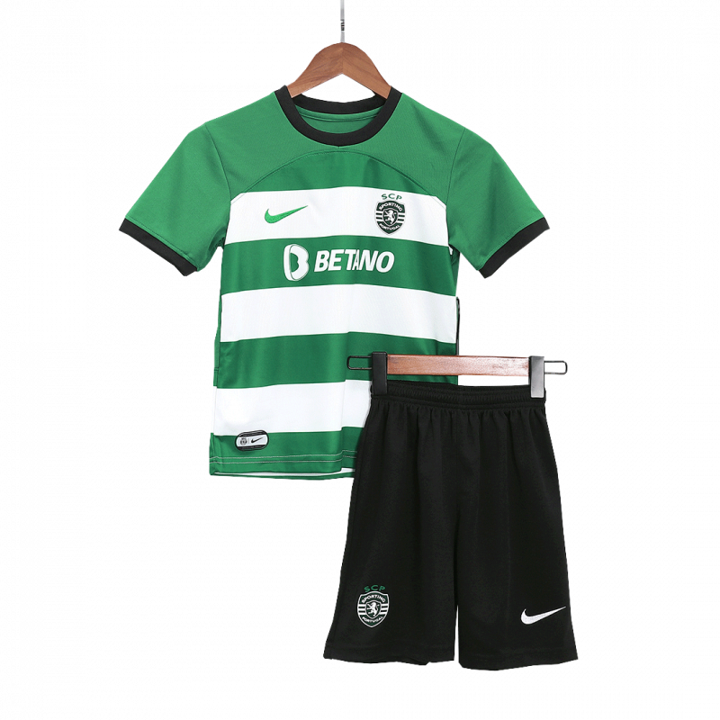 Sporting CP 2023/24 Home White Kids Kit