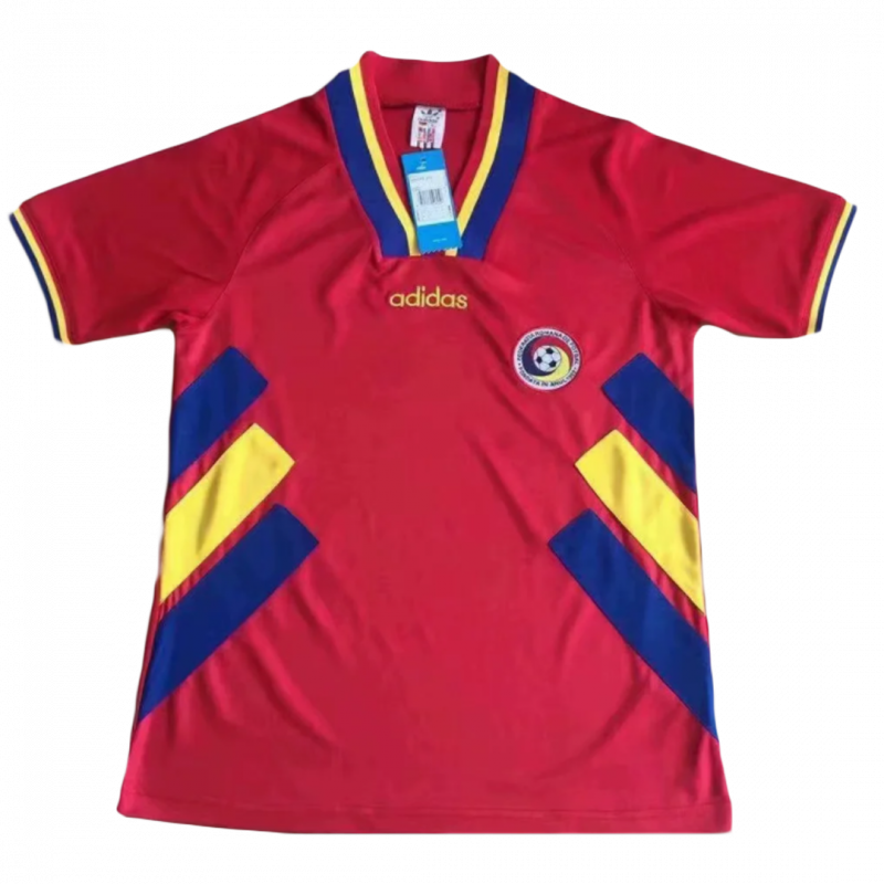 Romania 1994 Away Red Retro Jersey