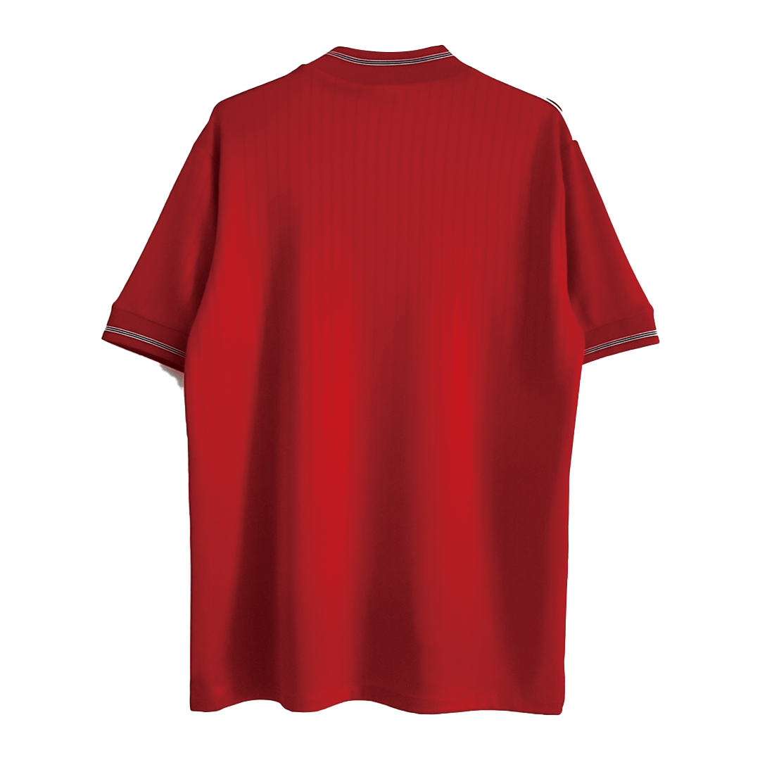 England 1984/87 Away Red Retro Jersey