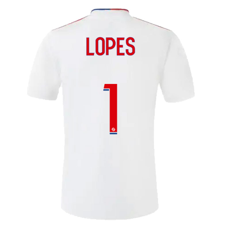 LOPES #1 Olympique Lyonnais 2021/22 Home White Jersey