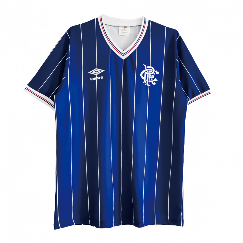 Glasgow Rangers 1982/83 Home Blue Retro Jersey