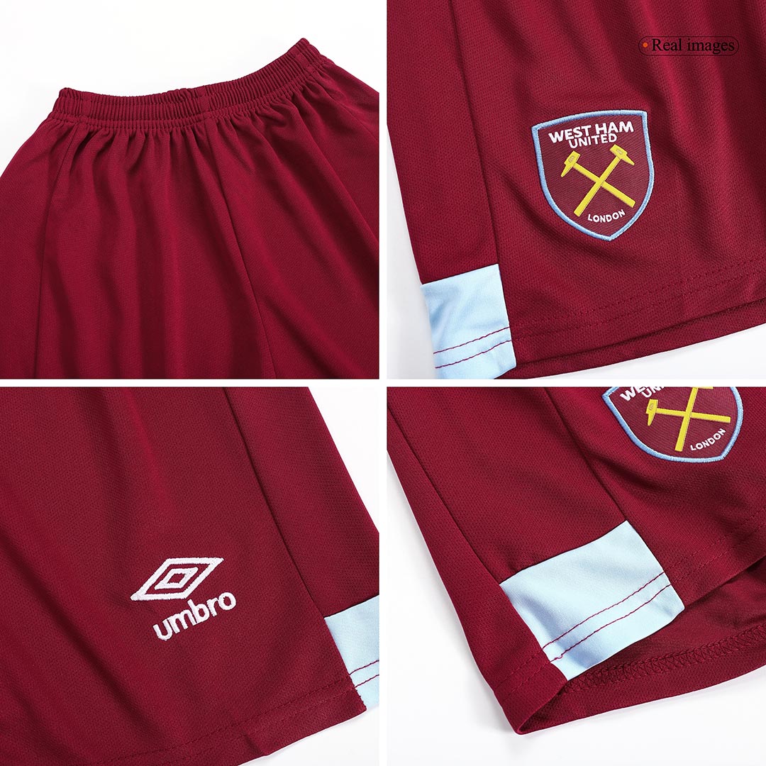 West Ham United 2023/24 Home Red Kids Kit