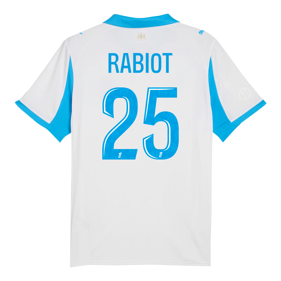 RABIOT #25 Marseille 2025/26 Home White Jersey
