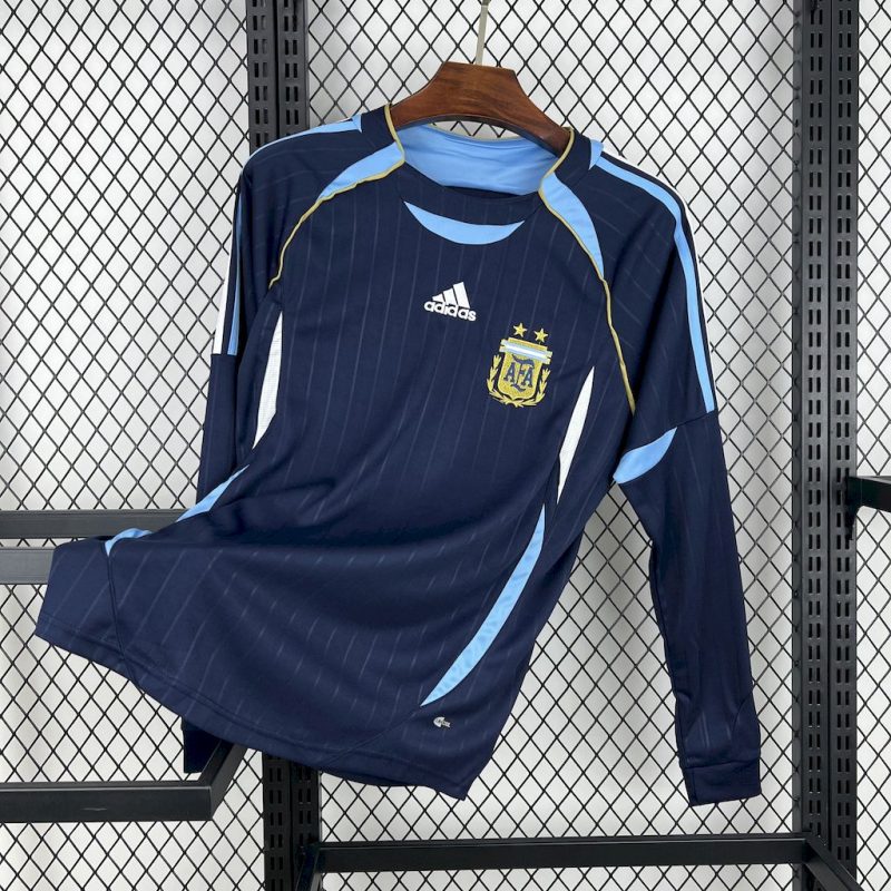 Argentine maillot foot 2006/07 Long Sleeve Retro Jersey