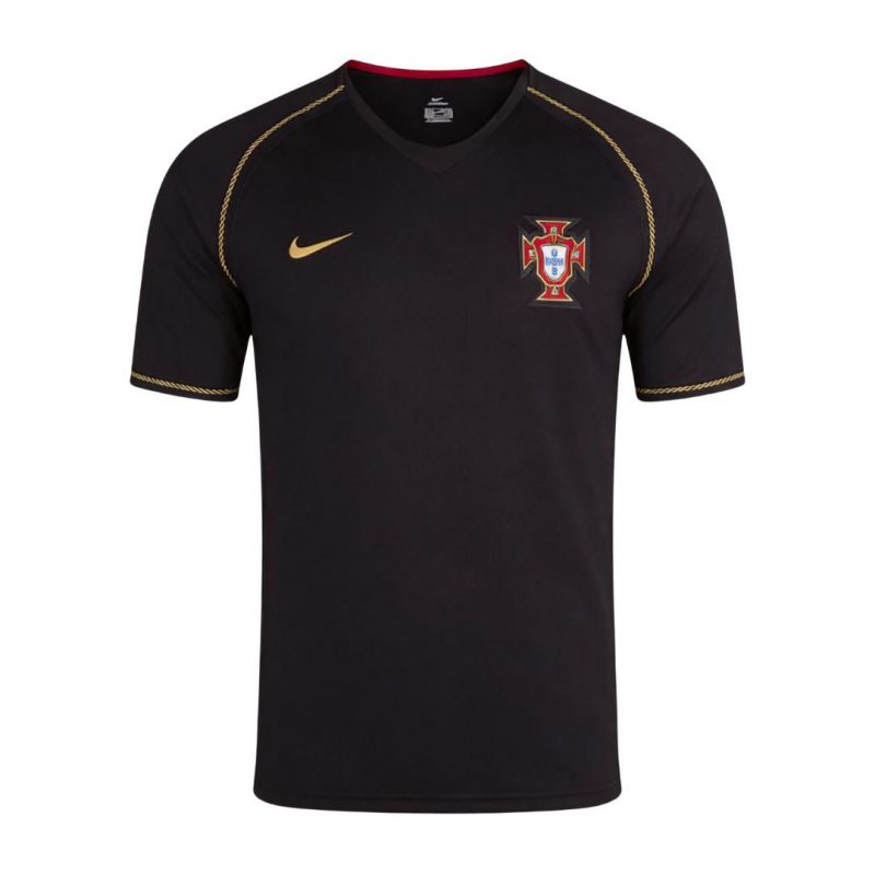 Portugal 2006 Away Black Retro Jersey