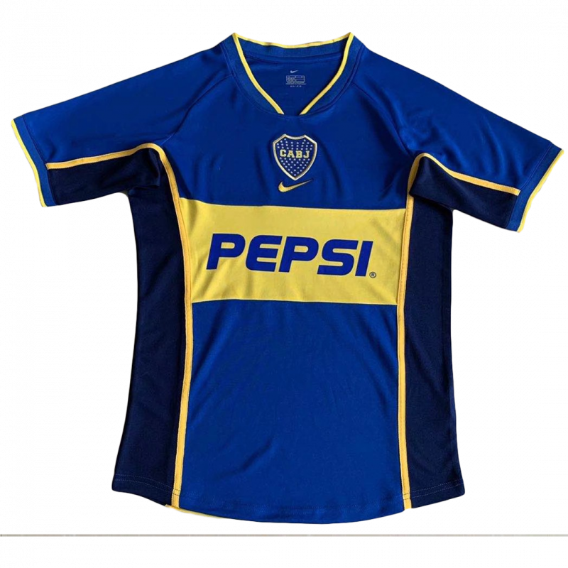 Boca Juniors 2002 Home Black Retro Jersey