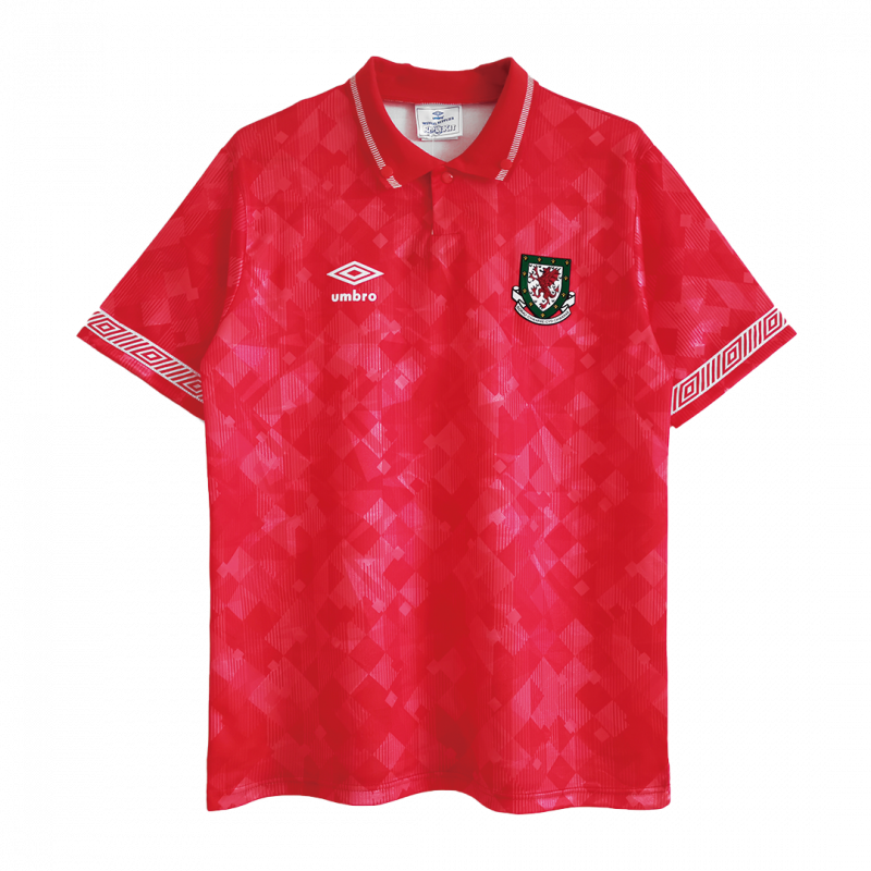 Wales 1990/92 Home Red Retro Jersey