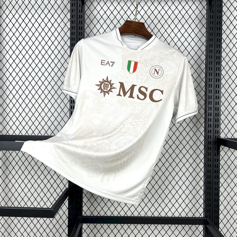 Naples maillot foot 2025/26 Away White Jersey
