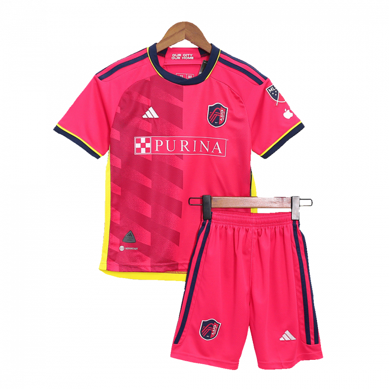 St. Louis City SC 2023 Home Pink Kids Kit