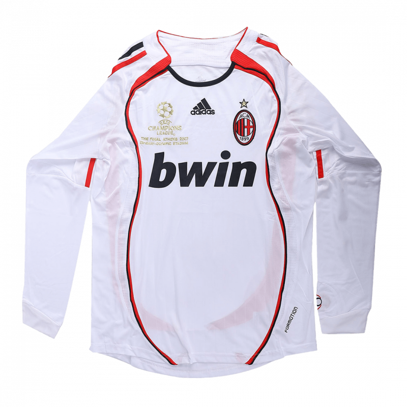 AC Milan 2006/07 Away White Long Sleeve Retro Jersey