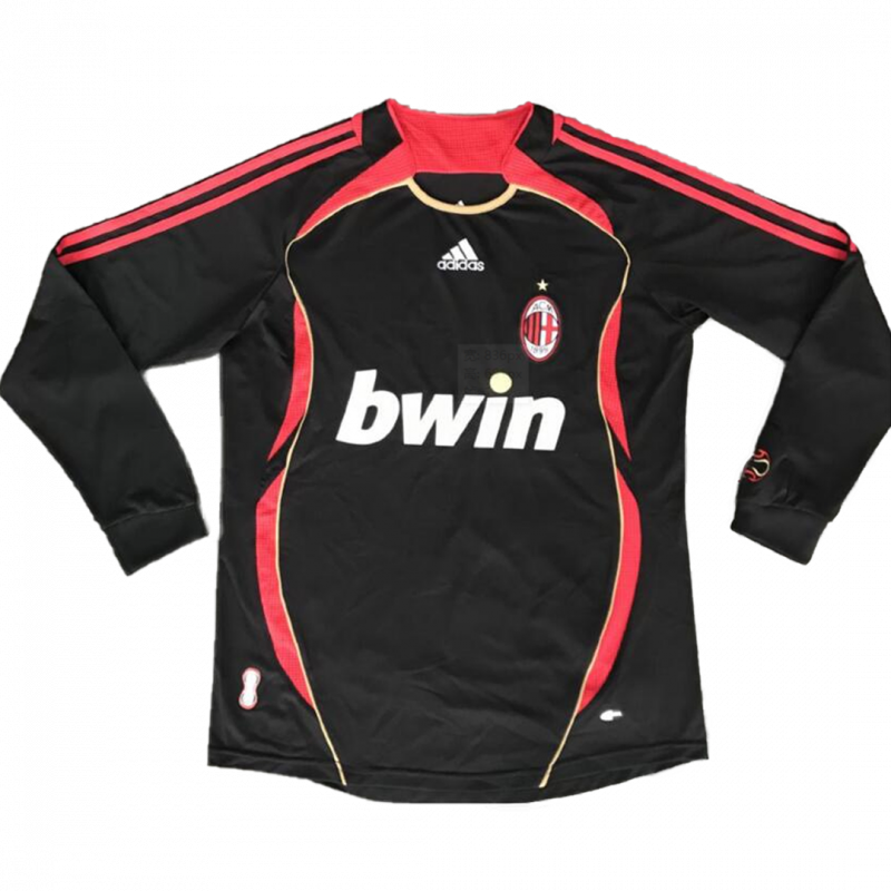 AC Milan 2006/07 Third Black Long Sleeve Retro Jersey