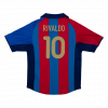 RIVALDO #10 Barcelona 2001/02 Home Blue Retro Jersey