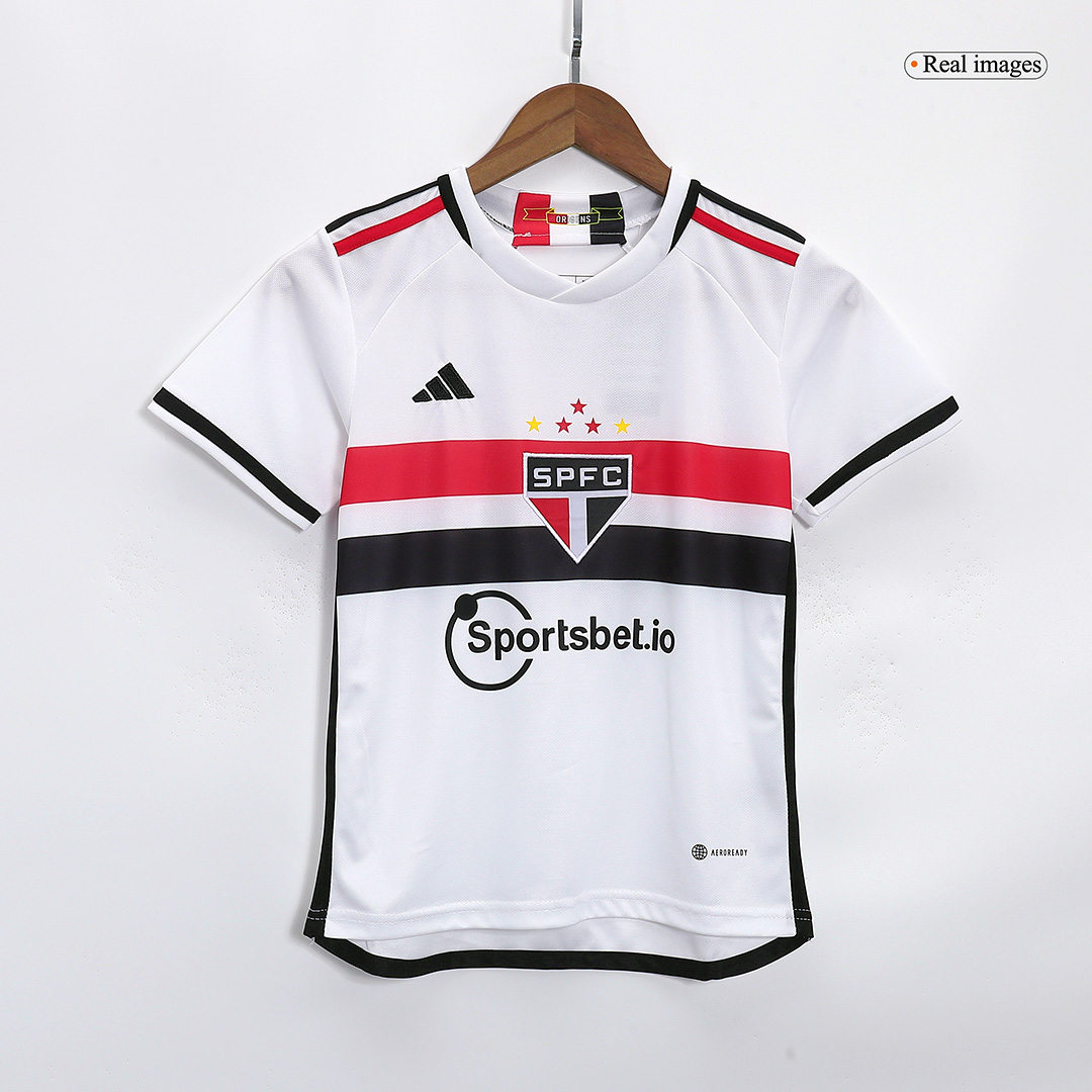Sao Paulo FC 2023/24 Home White Kids Kit