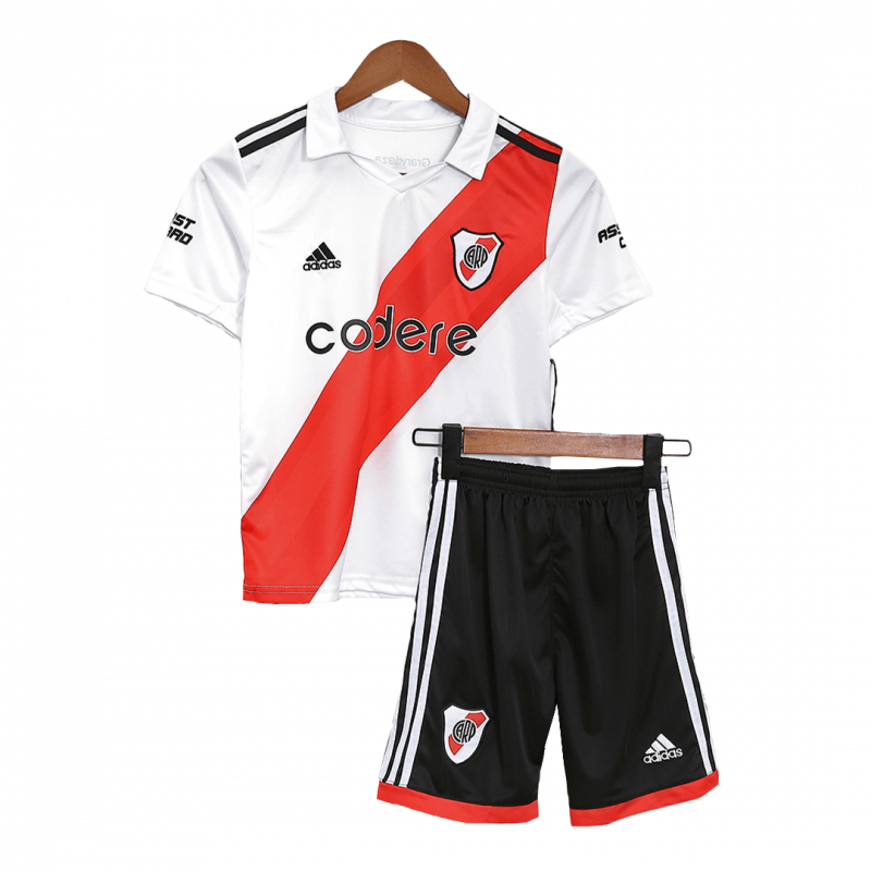 River Plate 2022/23 Home White Kids Kit