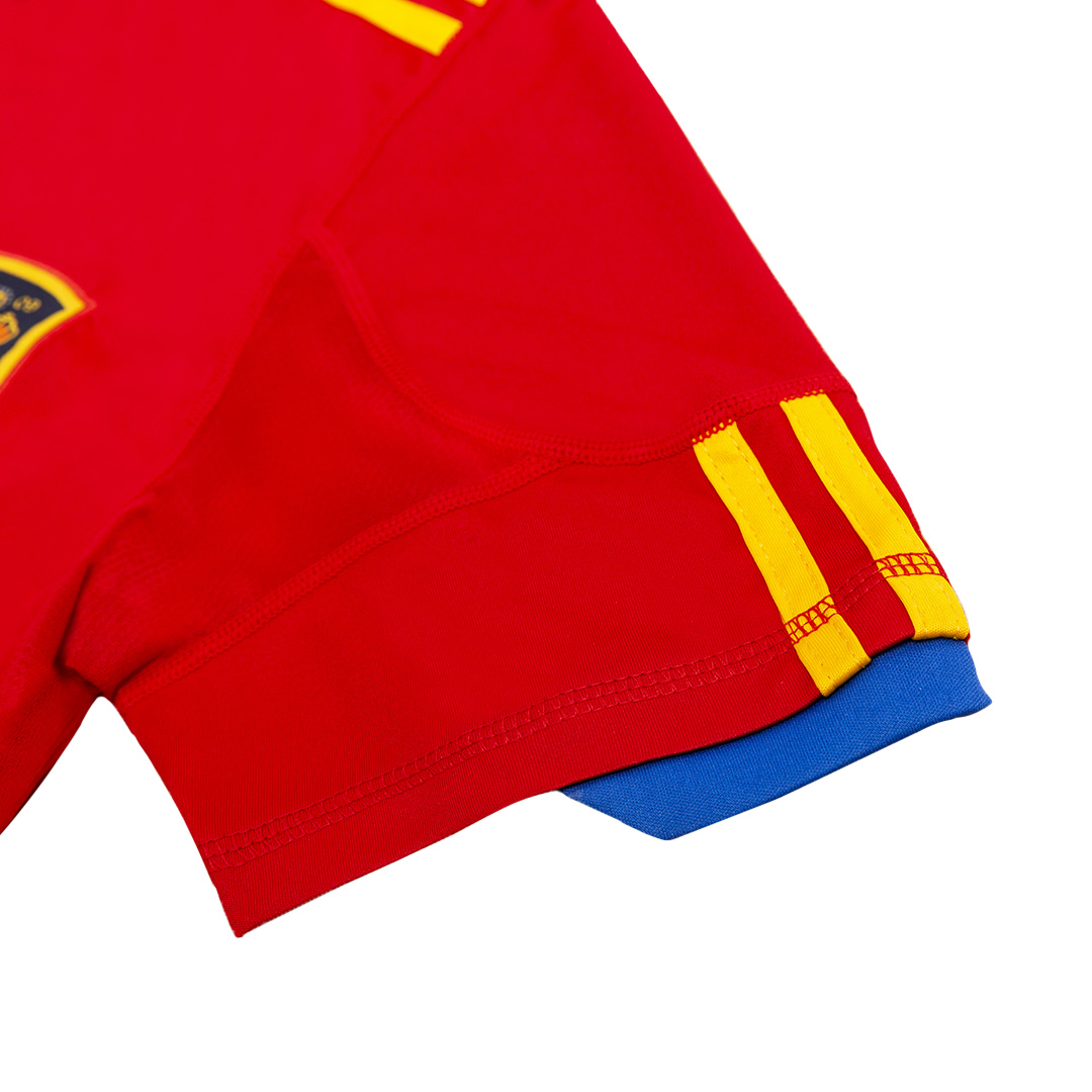 Spain 2010 Home Red Retro Jersey