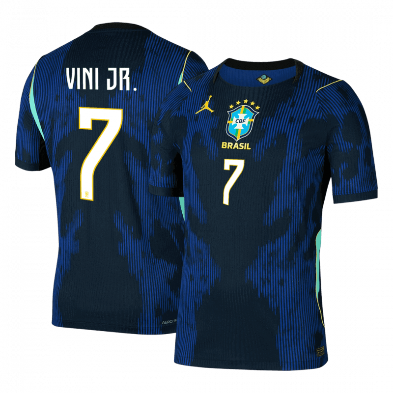 VINI JR. #7 Brazil 2026 Away Blue Player Version Jersey