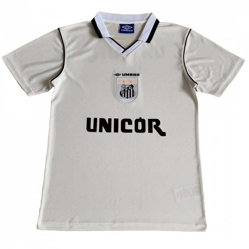 Santos FC 1999 Home White Retro Jersey