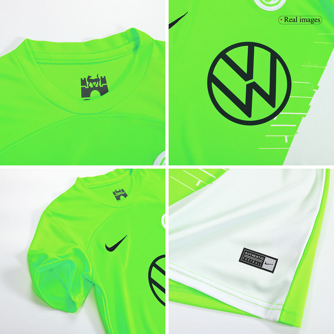 Wolfsburg 2023/24 Home Green Kids Kit