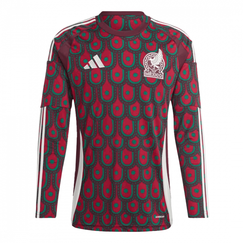 Mexico 2024 Home Red Long Sleeve Jersey