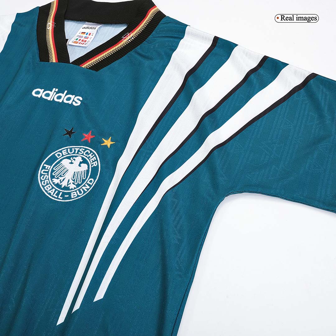 Germany 1996/97 Away Green Retro Jersey