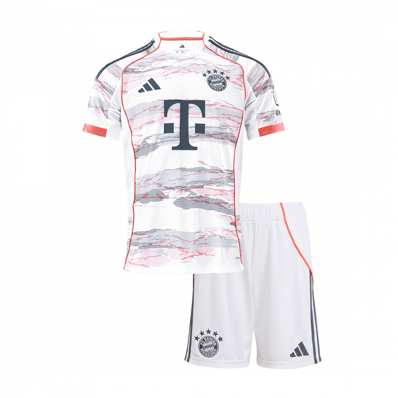 Bayern Munich 2025/26 Away White Kids Kit